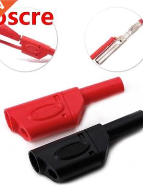 10 Sets 4mm Male Sheath Stackable Banana Plug Wire Solder Co