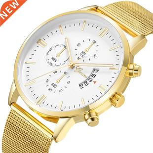 2021 Geneva Male Clock Men Watches Fashion Business Waterpr