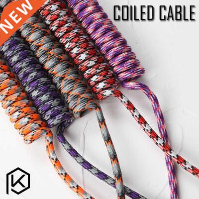 nylon coiled Cable wire Mechanical Keyboard GH60 USB cable