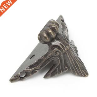 4x Antique Bronze Decorative Jewelry Box Wooden Case Feet Le