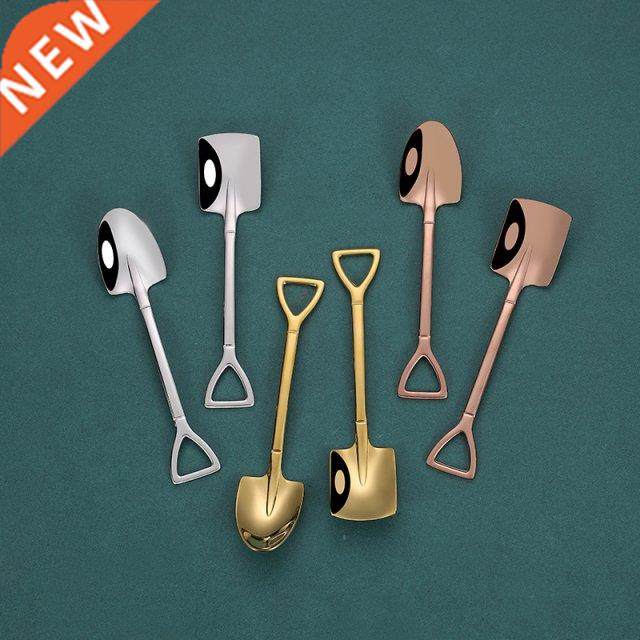 Stainless Steel Iron Shovel Spoon Coffee Ice Cre Spoon Ret