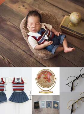 Dvotinst Newborn Baby Boy GirlsPhotography College Outfit Se
