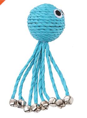 Cat Toy Octopus Woven By Paper Rope Scratch-resistant Pet Pl
