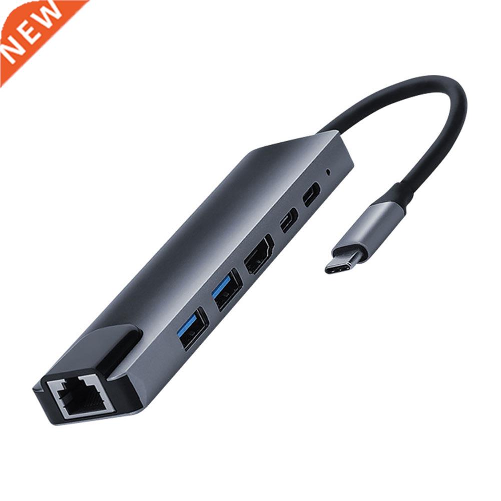 Ethernet Port 6 In 1 Multiport Laptop Adapter Docking Statio