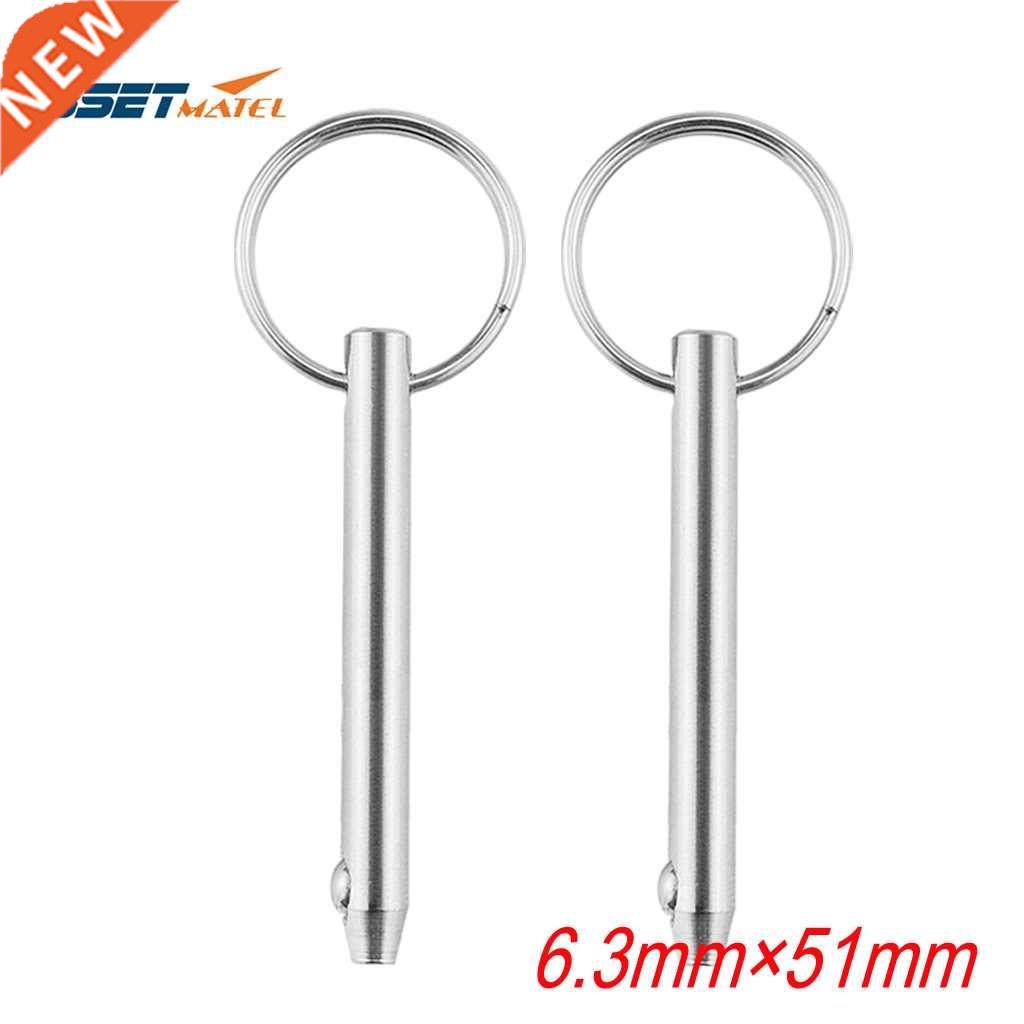 2PCS 6.3*51mm Marine Grade 1/4 inch Quick Release Pin for