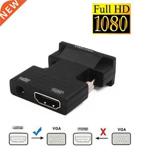 VGA Audio compatible Adap with Female Converter HDMI Male