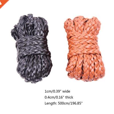 DIY PU Leather Rope Braided Cord String Handmade Necklace Br