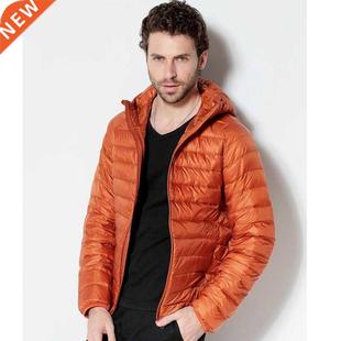 Down Jackets Hooded White Portable Duck New Men 2021