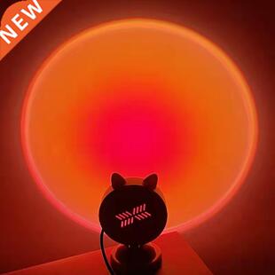 LED Mini Sunset Projection Lamp 5V USB Atmosphere Night Ligh