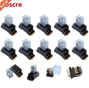 Power Coil Green LED 4NC MY4NJ 4NO Relay Indicator Set