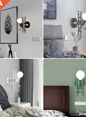 simplicity matchstick man Cartoon wall light Children's room