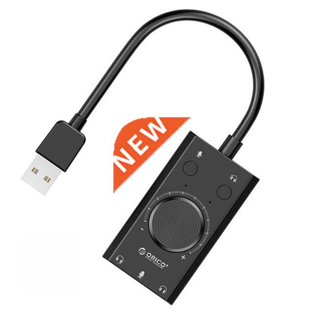 ORICO SC2 External USB Sound Card Volume Adjustable -Port M