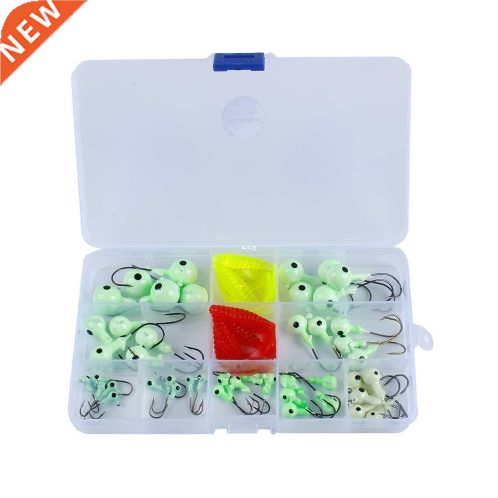 100pcs Round Jig Head Saltwater Fishing Hooks Sharp Tip Barb