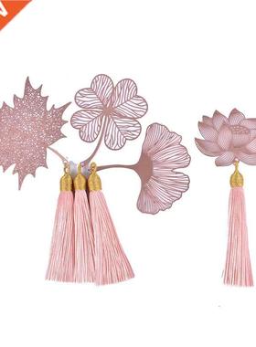Bookmark Retro Tassel Decoration Chinese Hollow Leaf Book Ma
