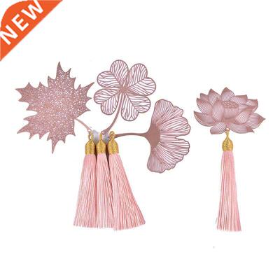 Bookmark Retro Tassel Decoration Chinese Hollow Leaf Book Ma