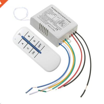 AC 220V 30M 4 Ways Dgtal RF Remote Control Swtch ON/OFF W