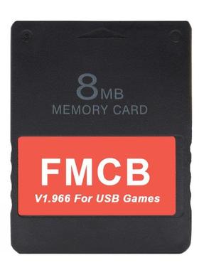Memory Card Slim Game Console V1.966 Memory Card for PS2 PS1