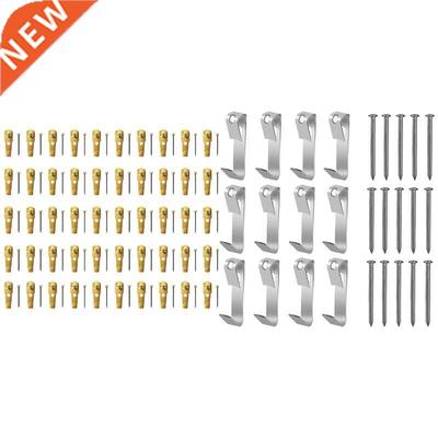 150 Pcs Picture Hangers 30Lbs,Photo Frame Hooks With Nails,