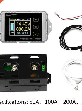 New DC 120V 50A~300A Wireless Ammeter Voltage KWh Watt Meter