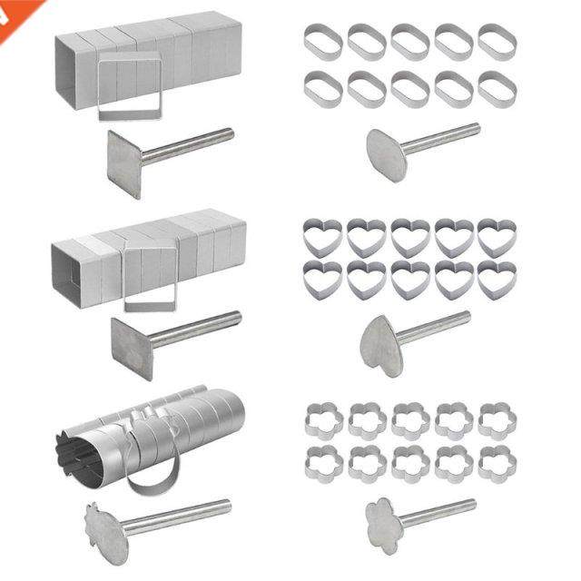 10Pcs Square Rectangle Pineapple Shape Pie Cake Cookie Mold