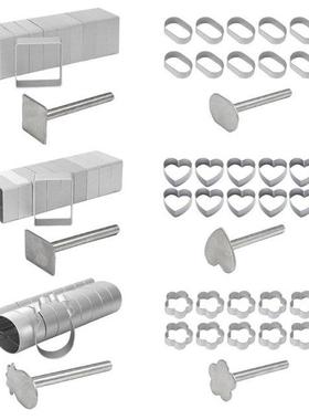 10Pcs Square Rectangle Pineapple Shape Pie Cake Cookie Mold