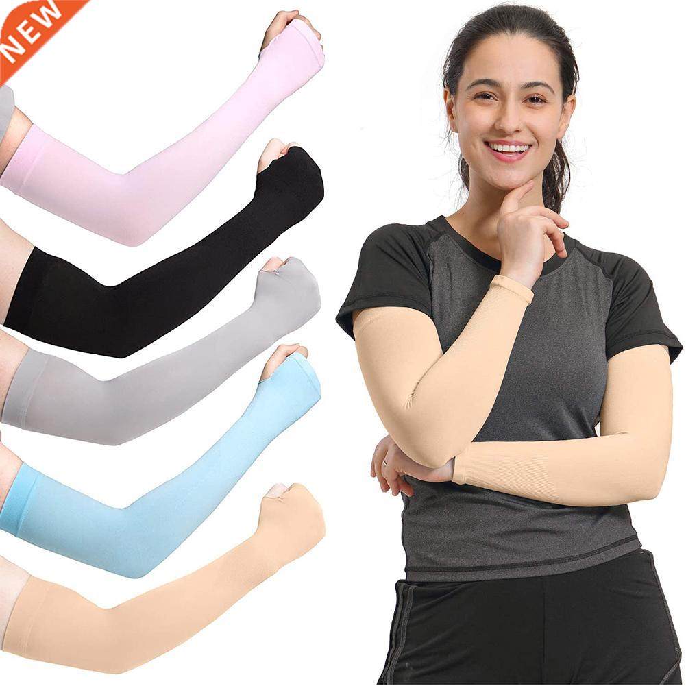 1 Pair Summer Arm Sleeves Women Men Arm Compression Sleeve A