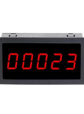 DC 12-24V Red 5 Dgt 0.56 LED Panel Counter Meter Up Plu