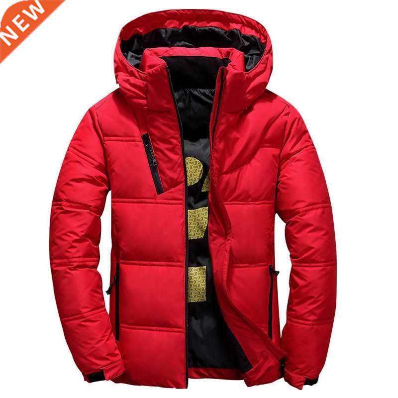 Men Jacket Coat White Duck Down Jacket Casual Stand Collar P