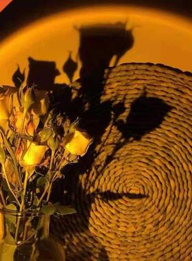 Led Sunset Projection Lamp Rainbow Atmosphere Night Light Su