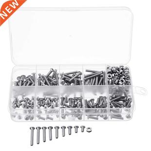 Hexagon Assortment 340Pcs Set Nuts Screw M3SS5 Sockets