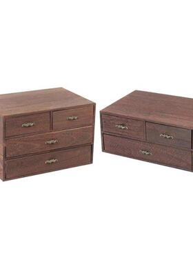 Drawer Organizer Storage Box Wood Storage Case Desktop Stora