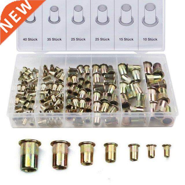 150 Pcs/Box Rivet Nuts Carbon Steel M3 M4 M5 M6 M8 M10 Flat