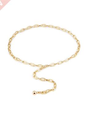 Woman Golden Waist Chain Bo Y2k Office 365 Belt 2021 nd Fa