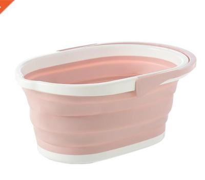 Foldable Mop Buckets Collapsible Portable Wash Basin Dishpan