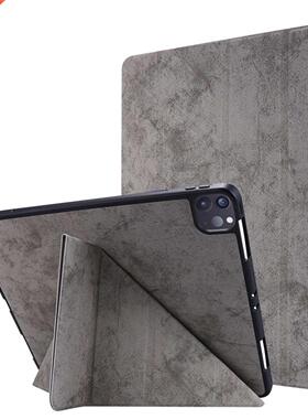 2021 Tablet Case For IPad Pro 11 2021 Retro Tri-fold With Br
