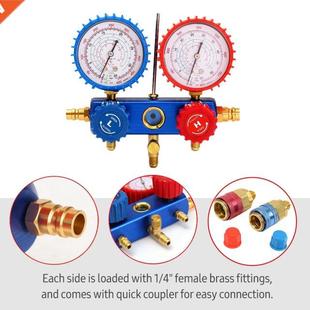HVAC Refrigeration Air Manifold Conditioning Gauge Way