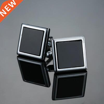 Classic men's new black box Cufflinks Cufflinks French weddi