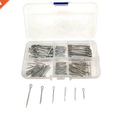 175Pc SPLIT PINS Cotter Fixings Set Assorted Sizes Zinc Plat