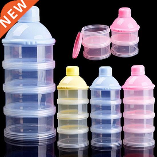 Travel Kids Baby Feeding 4 Layers Milk Powder Dispenser Bott