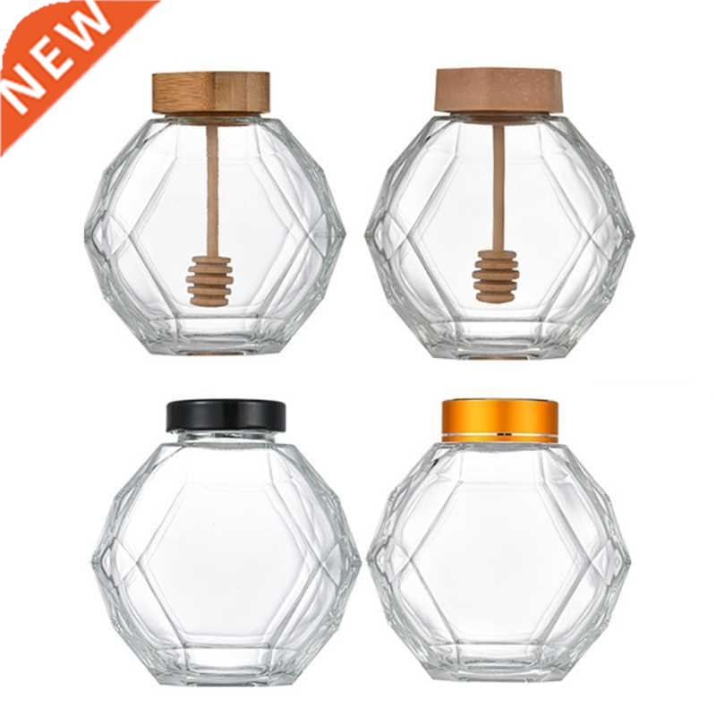 380ML Hexagonal Jam Jars , Transparent Jam Jar Bottles 适用