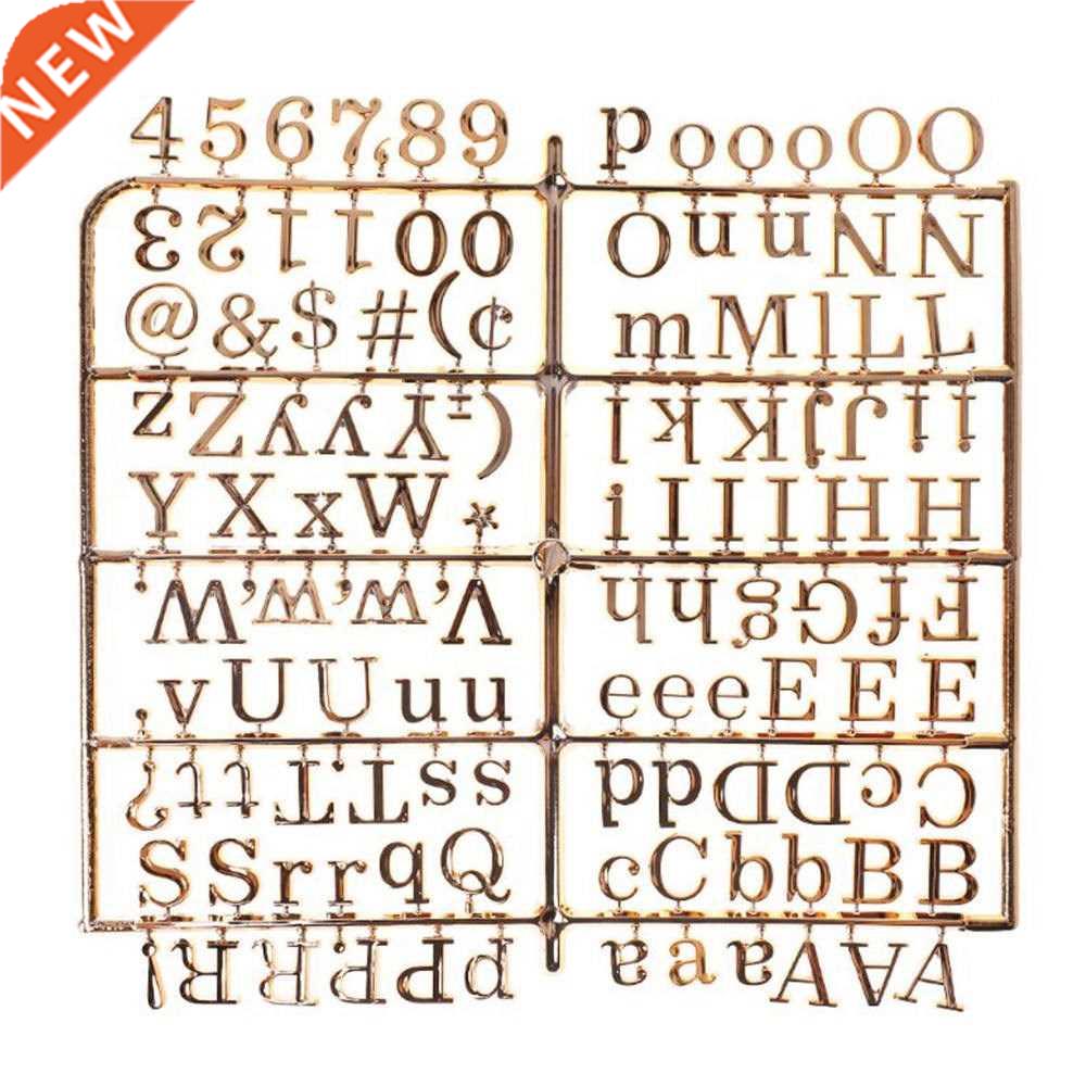 1pc Gold/Sliver Characters Felt Letter Board Message Board