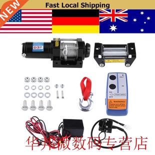 Cable Pull Auto Electric Set Winch Kit 4000lbs Motor