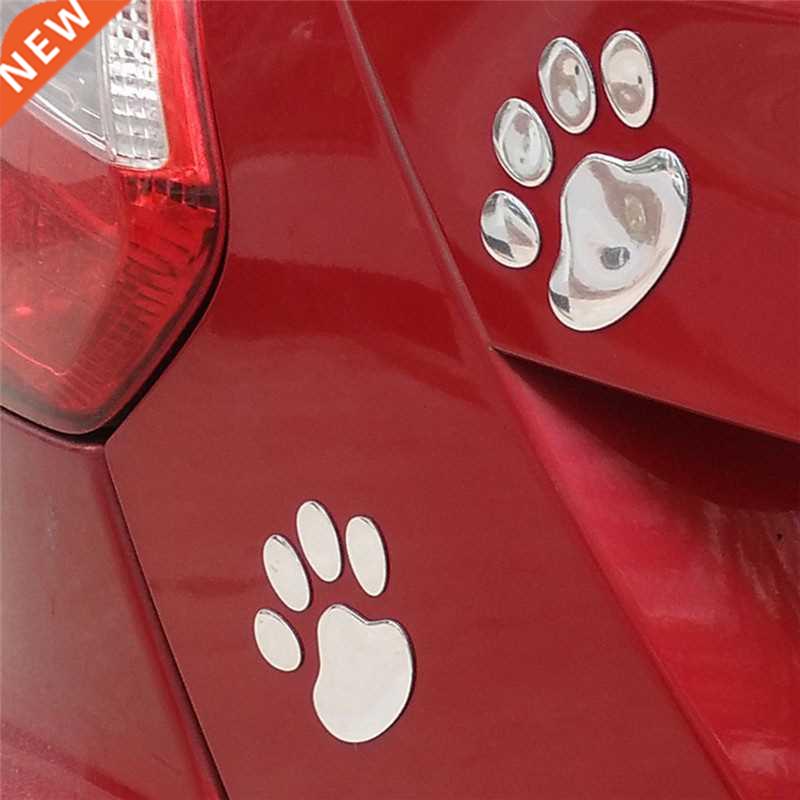 1/2/3 pair 3D Dog Paw Footprint PVC car stickers decal dog b