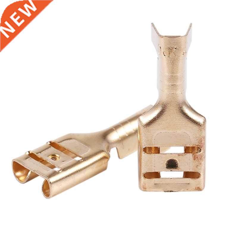 100 pcs car speaker 6.m female spade terminal wire connect