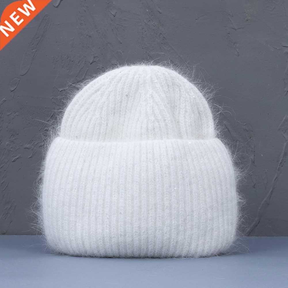 Autumn Winter Rabbit Hair Winter Hat Warm Beanies Hats Casua