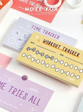 30 Sheets Small Habit Series Memo Pad Journal Decoration Mat