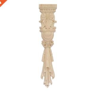 European Unpanted Corner 8cm Decal Vntage Carved Wood