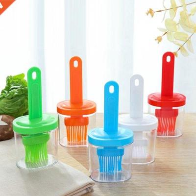 2 in 1 Silicone Oil Bottle Gril Oil Brush Kitchen Baking Too