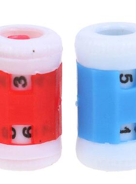 1PCS Plastc Knt Knttng Needles Row Counter 2.2*1.2cm Ran