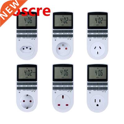 Electronic Digital Timer Switch 24 Hour Cyclic EU UK AU US F